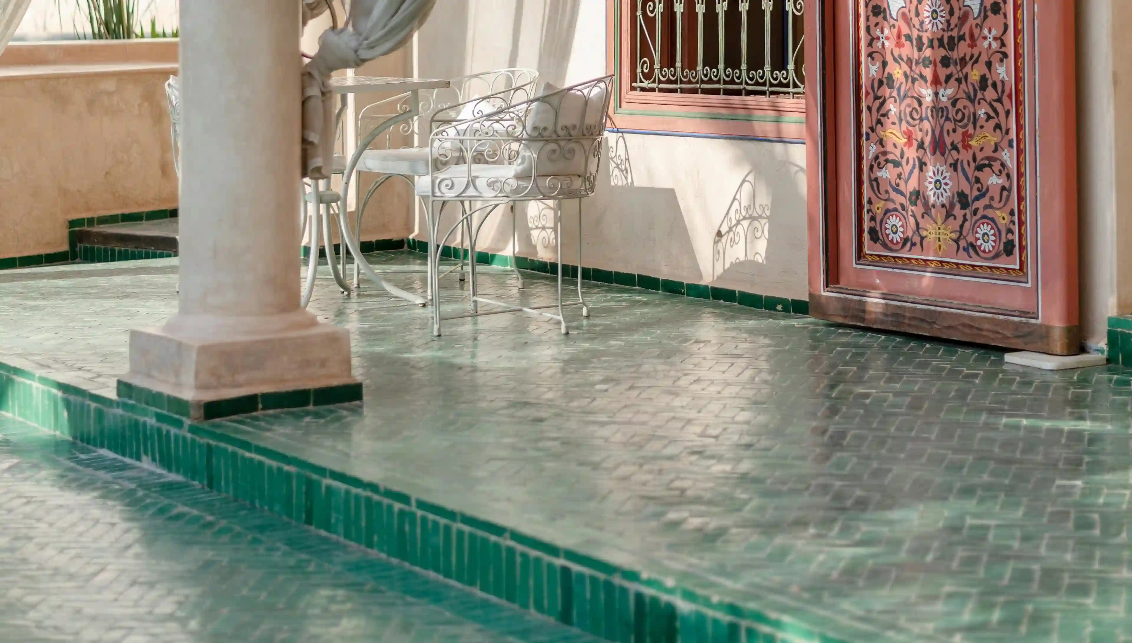 Zellige tile design in a modern space